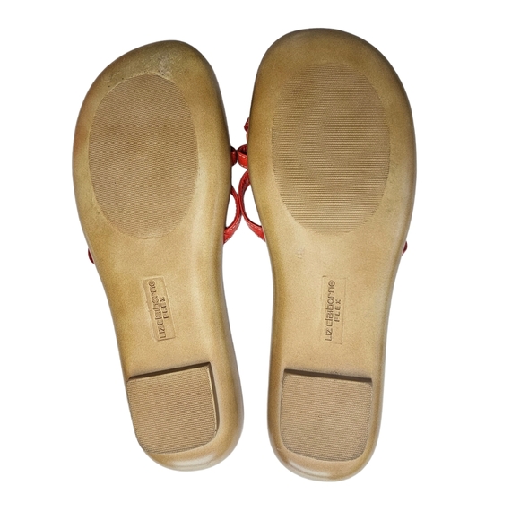 Liz Claiborne Flex Bright & Sunny Strappy Flower Sandals Size 8M - Picture 5 of 12